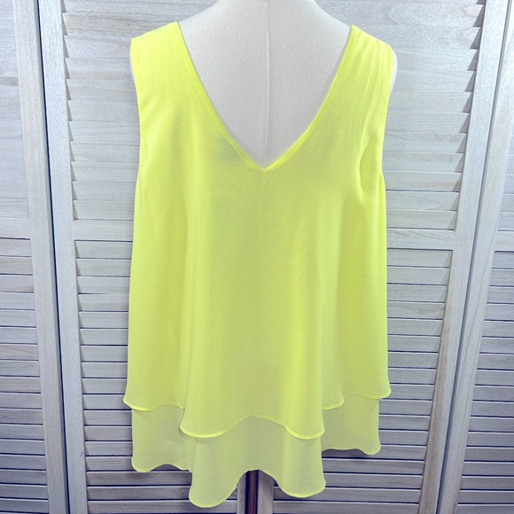 TORRID Double Layer Chiffon Cami Top Bright Yellow-1X - Picture 2 of 3